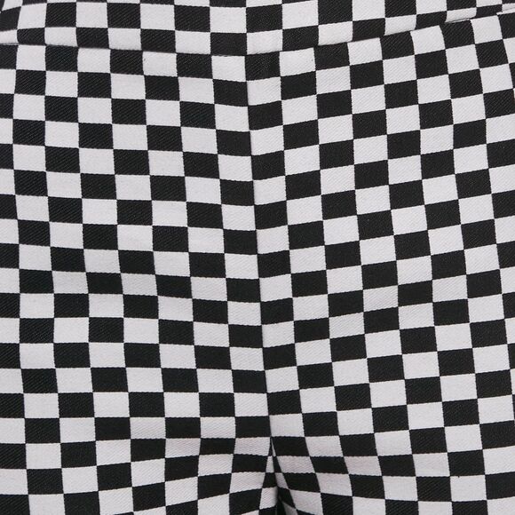 Christian Dior Black/white Checks Cotton Shorts S